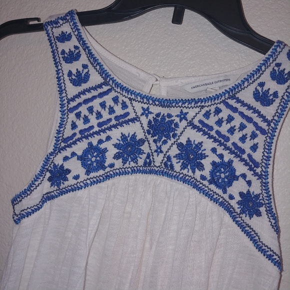 American eagle outfitters embroidered babydoll top - Picture 2 of 7